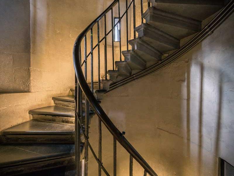 The Monument's 311 step spiral staircase